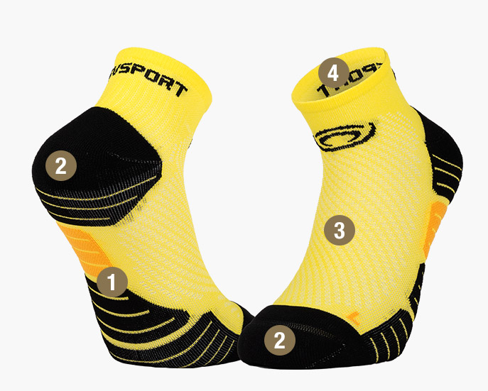SCR ONE yellow socks